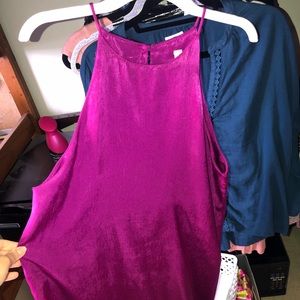 NWT fuchsia high neck dress